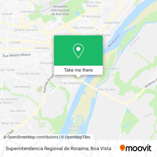Superintendencia Regional de Roraima map