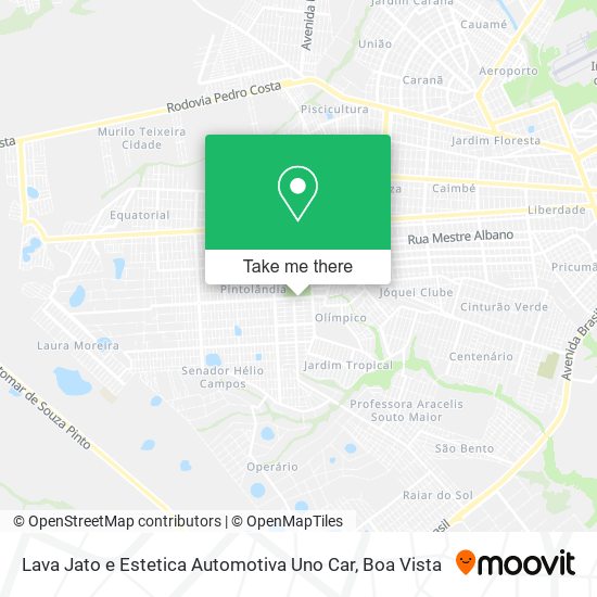 Lava Jato e Estetica Automotiva Uno Car map