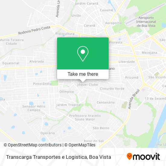 Mapa Transcarga Transportes e Logistica