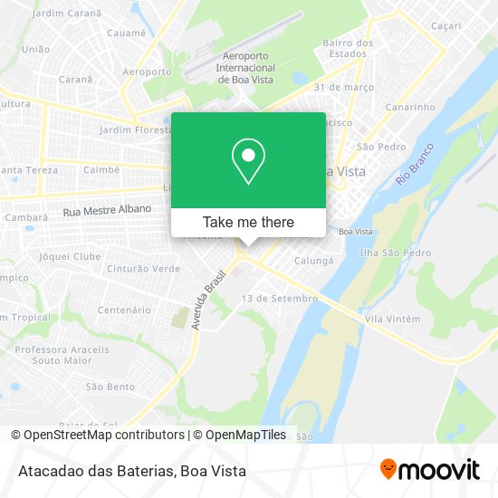 Atacadao das Baterias map