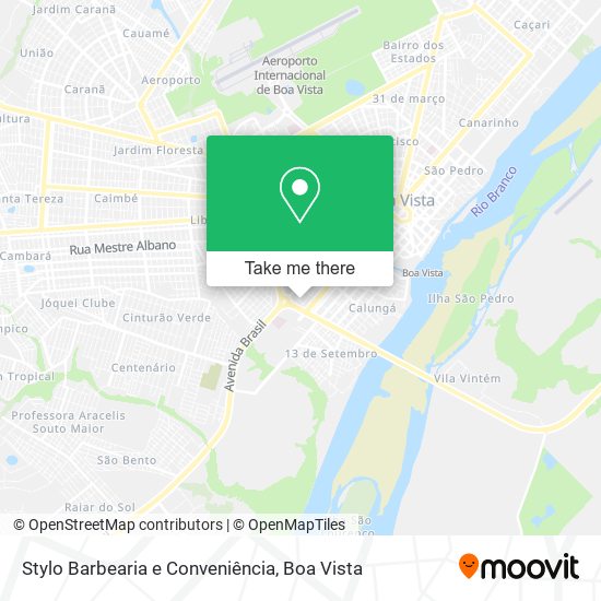 Mapa Stylo Barbearia e Conveniência