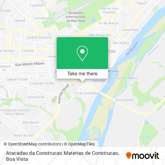 Mapa Atacadao da Construcao Materias de Construcao