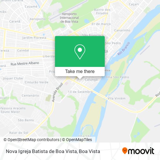 Mapa Nova Igreja Batista de Boa Vista