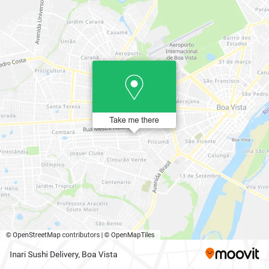 Inari Sushi Delivery map