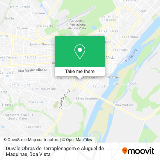 Duvale Obras de Terraplenagem e Aluguel de Maquinas map