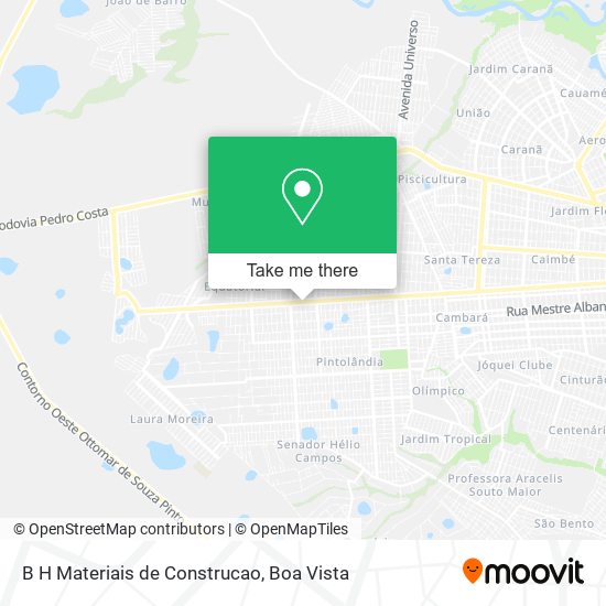 B H Materiais de Construcao map