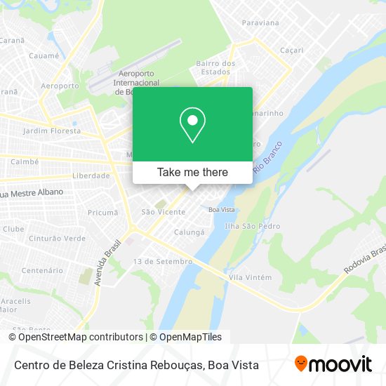 Mapa Centro de Beleza Cristina Rebouças