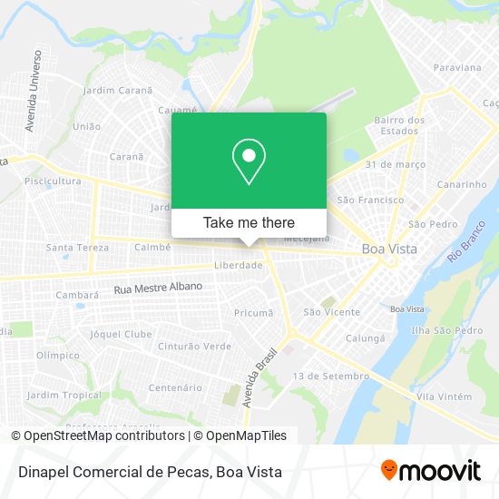 Dinapel Comercial de Pecas map