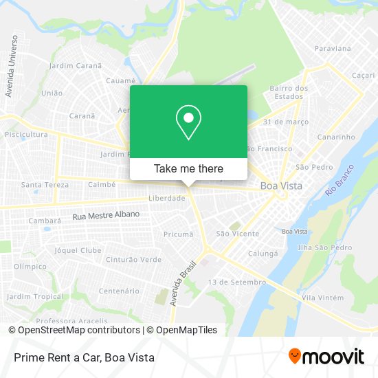 Mapa Prime Rent a Car