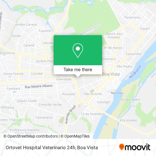 Ortovet Hospital Veterinario 24h map