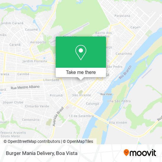 Burger Mania Delivery map