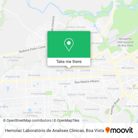 Mapa Hemolac Laboratório de Analises Clinicas