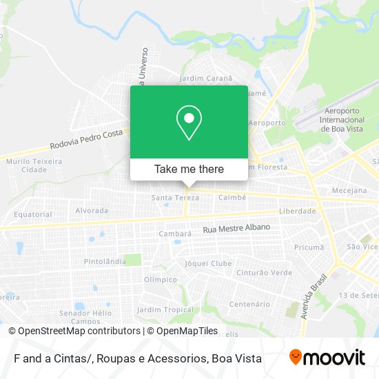 F and a Cintas / , Roupas e Acessorios map