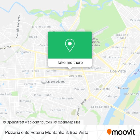 Pizzaria e Sorveteria Montanha 3 map