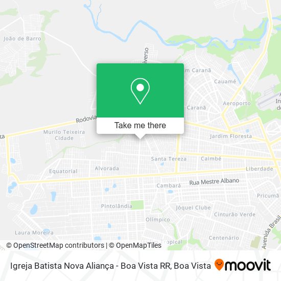 Mapa Igreja Batista Nova Aliança - Boa Vista RR