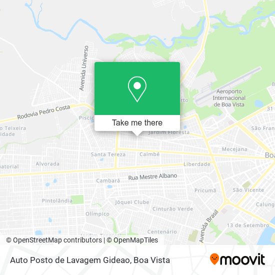 Auto Posto de Lavagem Gideao map