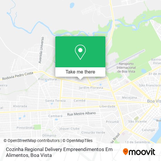 Mapa Cozinha Regional Delivery Empreendimentos Em Alimentos