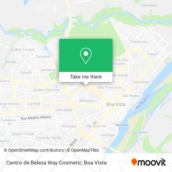 Centro de Beleza Way Cosmetic map