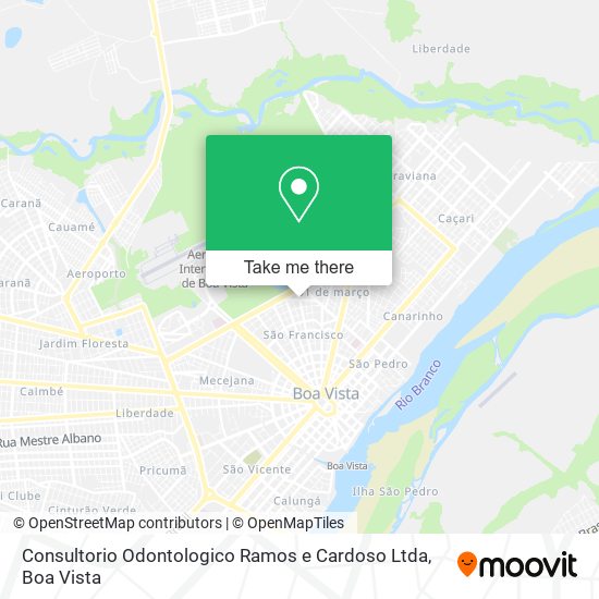 Mapa Consultorio Odontologico Ramos e Cardoso Ltda