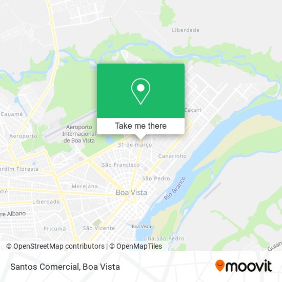 Santos Comercial map