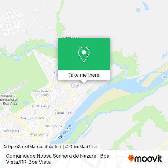 Mapa Comunidade Nossa Senhora de Nazaré - Boa Vista / RR