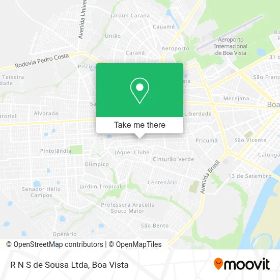 R N S de Sousa Ltda map