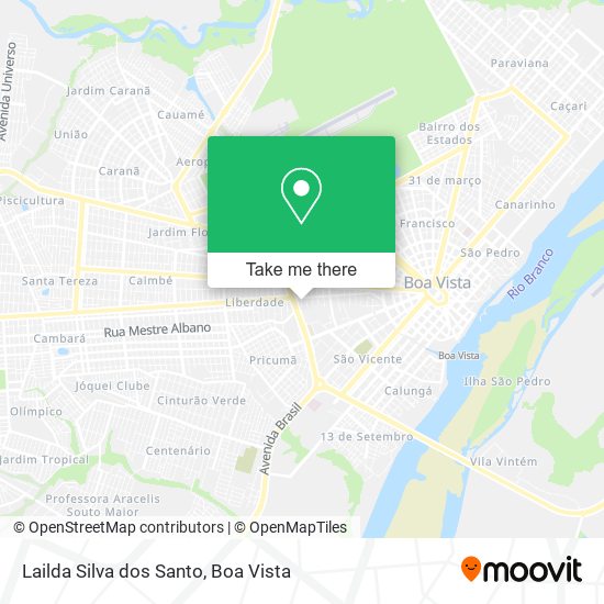 Lailda Silva dos Santo map