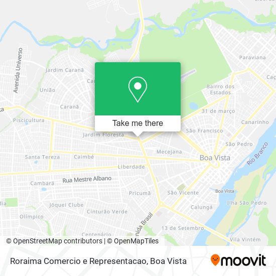 Roraima Comercio e Representacao map