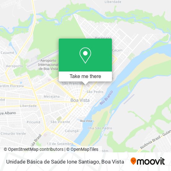 Mapa Unidade Básica de Saúde Ione Santiago