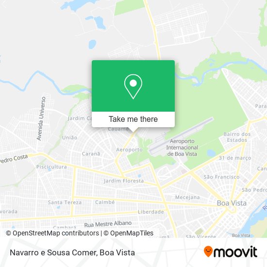 Navarro e Sousa Comer map