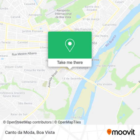 Canto da Moda map