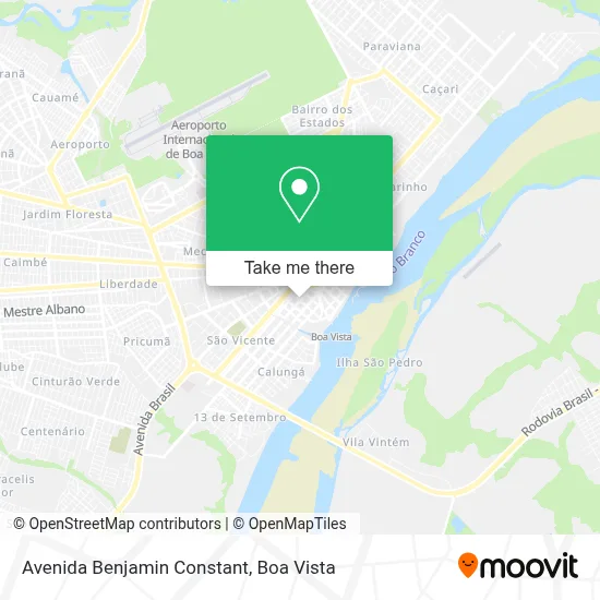 Avenida Benjamin Constant map