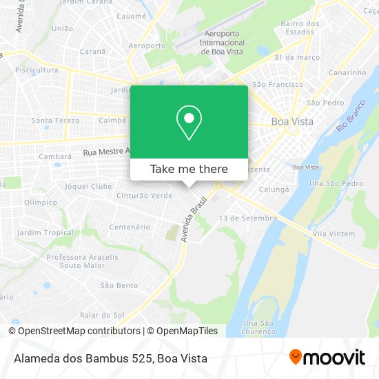 Alameda dos Bambus 525 map