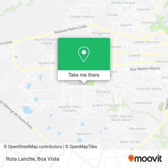 Rota Lanche map
