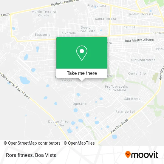 Roraifitness map
