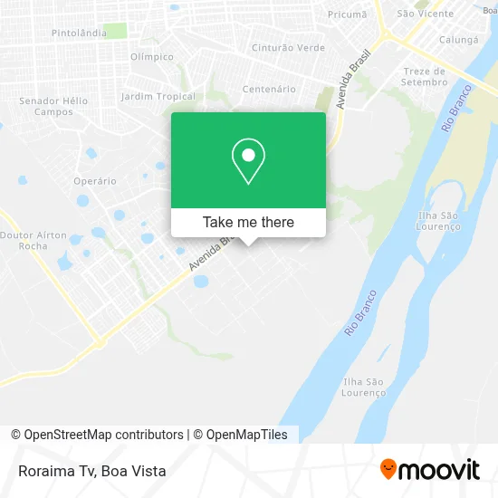 Roraima Tv map