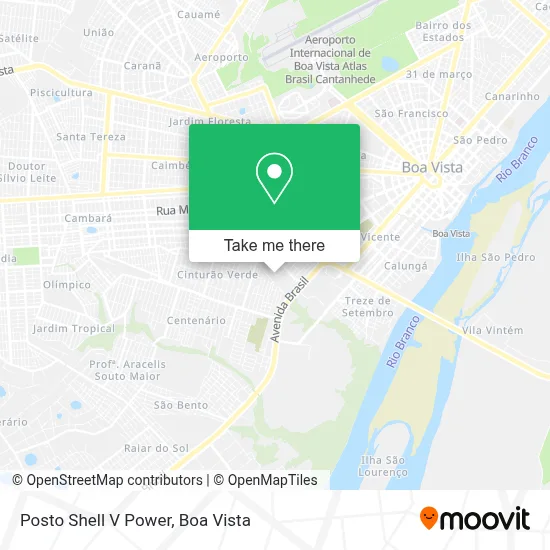 Posto Shell V Power map