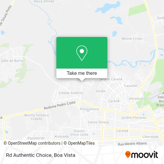 Rd Authentic Choice map