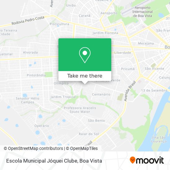 Mapa Escola Municipal Jóquei Clube