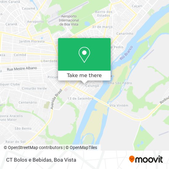 CT Bolos e Bebidas map