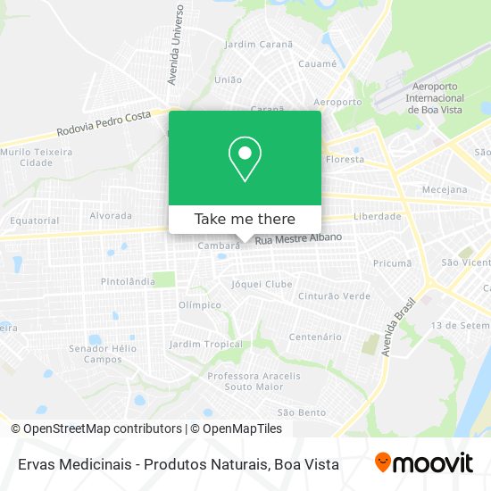 Ervas Medicinais - Produtos Naturais map