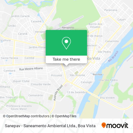Sanepav - Saneamento Ambiental Ltda. map