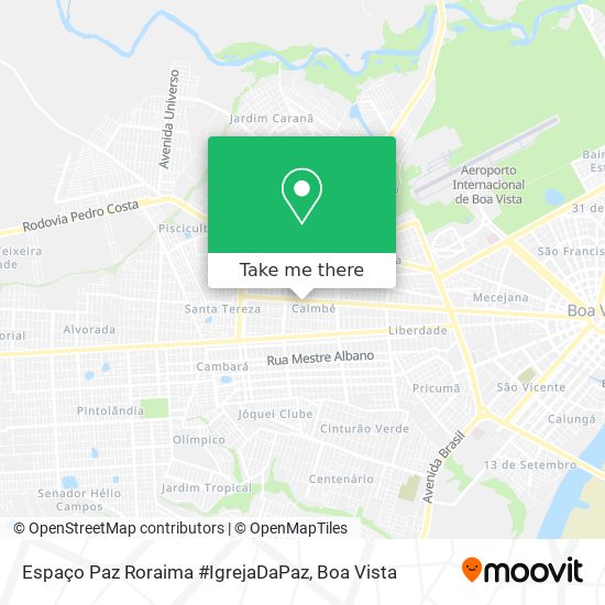 Espaço Paz Roraima #IgrejaDaPaz map