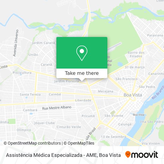 Assistência Médica Especializada -  AME map