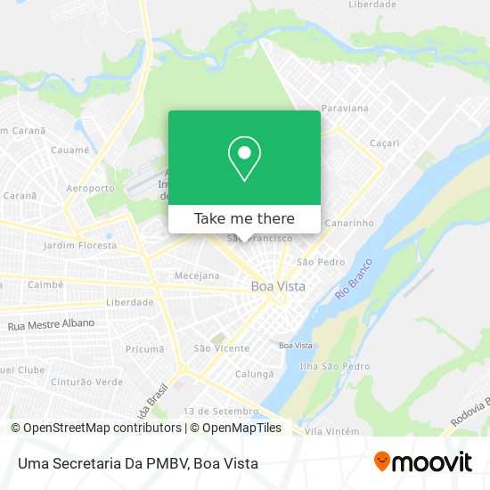 Uma Secretaria Da PMBV map