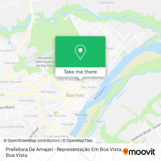 Prefeitura De Amajari - Representação Em Boa Vista map