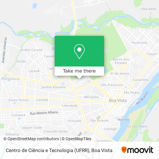 Centro de Ciência e Tecnologia (UFRR) map