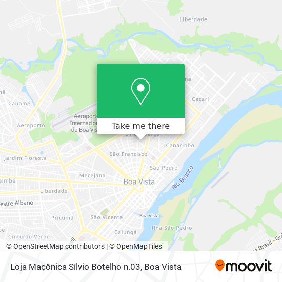 Mapa Loja Maçônica Sílvio Botelho n.03