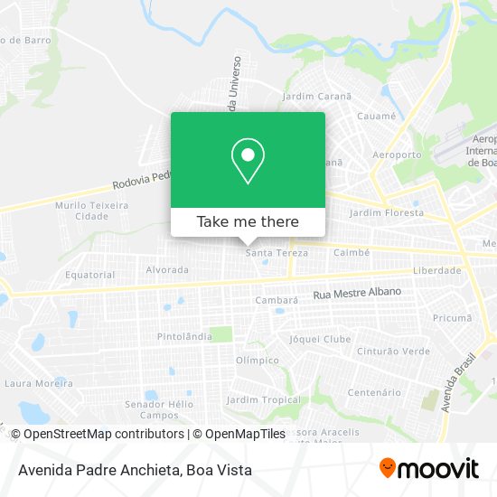 Mapa Avenida Padre Anchieta