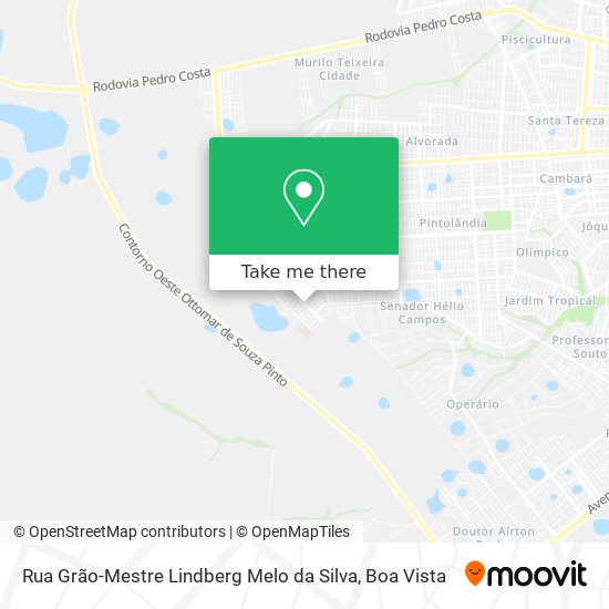 Rua Grão-Mestre Lindberg Melo da Silva map